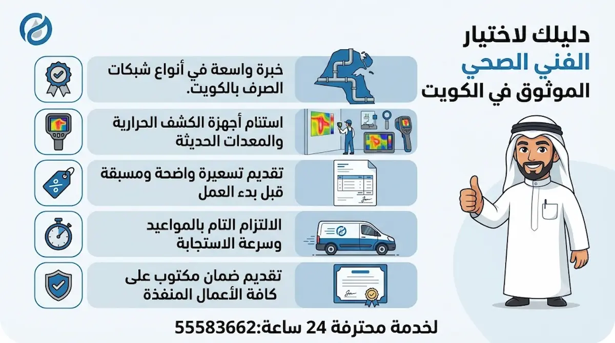 كيف تختار افضل فني صحي بالكويت