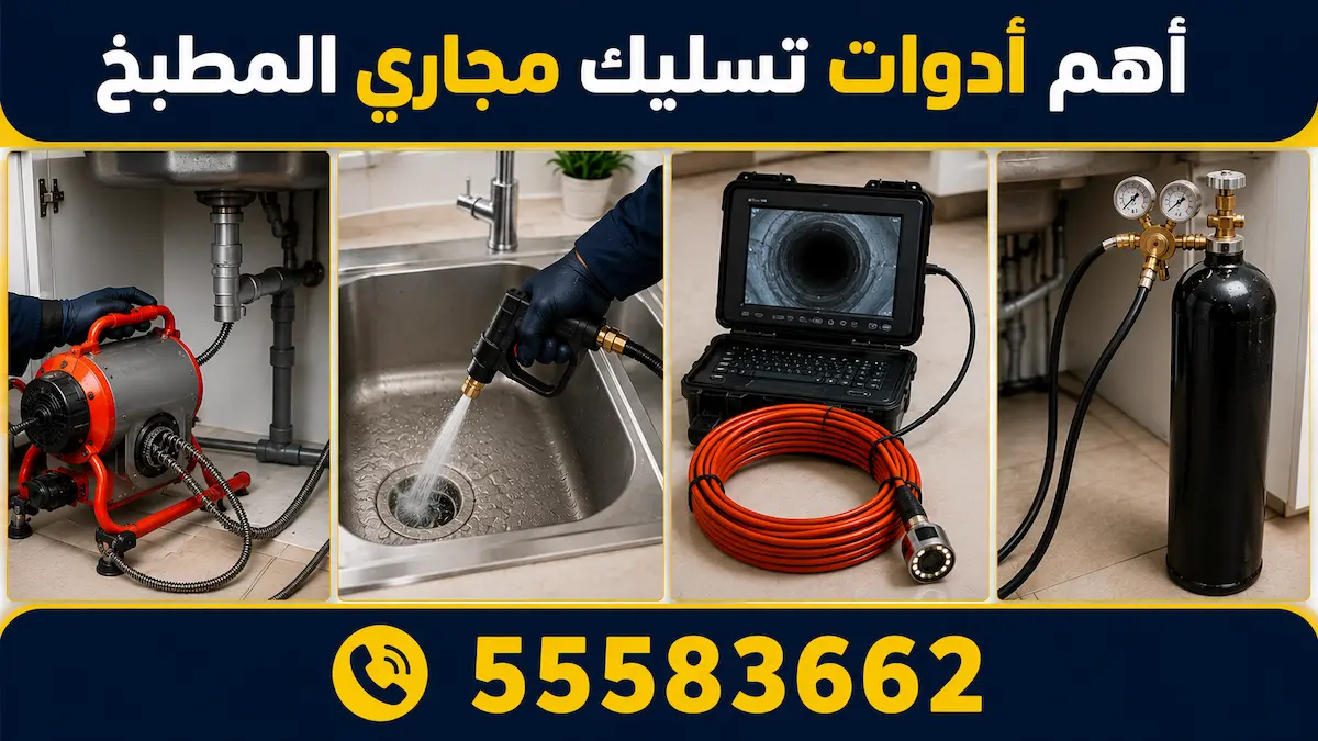 أدوات تسليك مجاري المطبخ