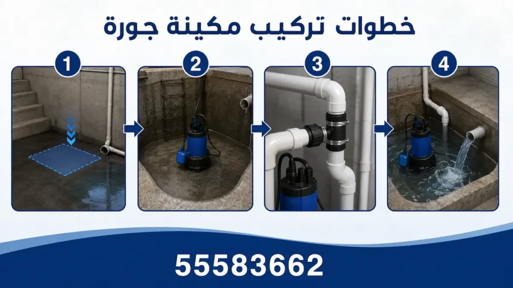 تركيب مكينة جورة