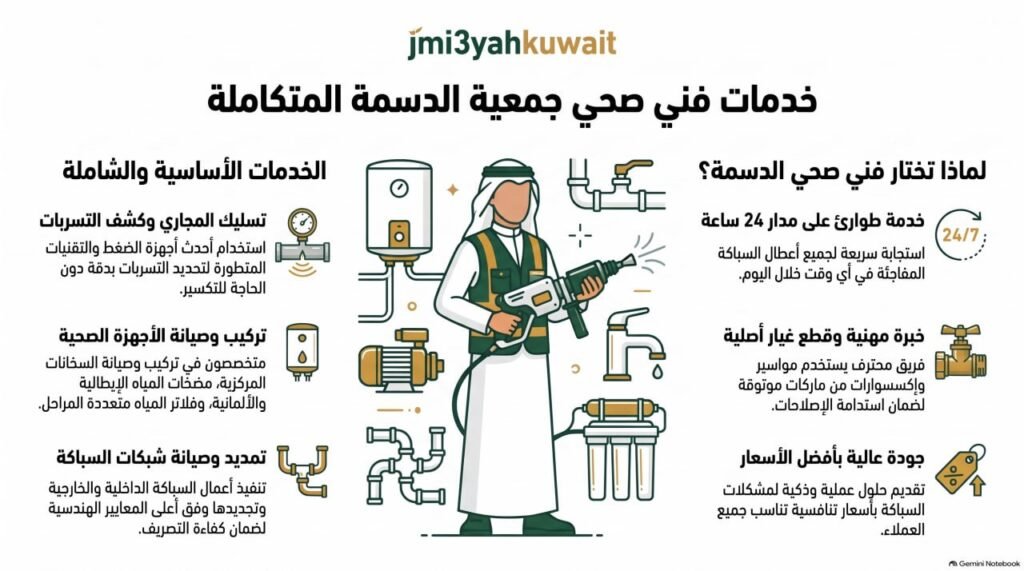 فني صحي جمعية الدسمة