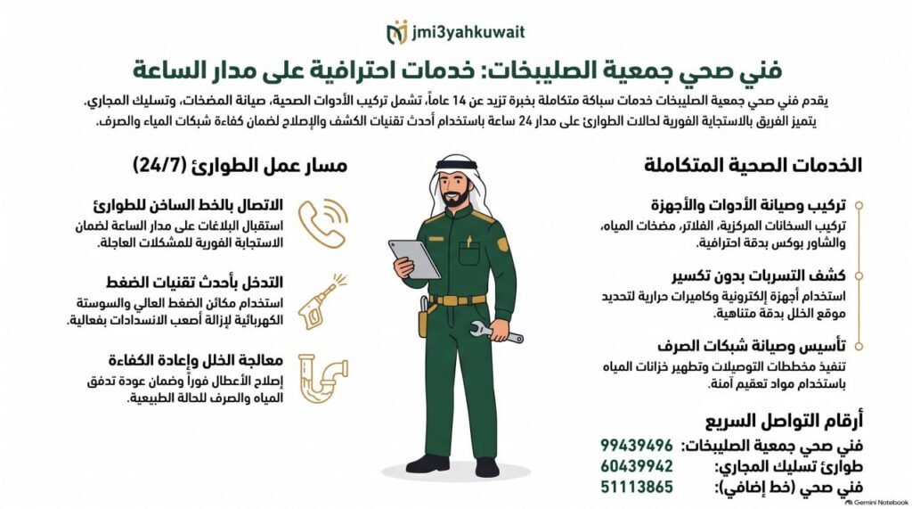 فني صحي جمعية الصليبخات